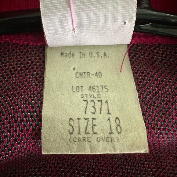 GRAFF CALIFORNIAWEAR Vintage Floral Open Front Cardigan Size 18 - Picture 6 of 7